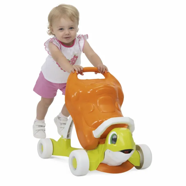 Jucarie antemergator ecologic Chicco, Broasca testoasa Walk and Ride, 9-36luni CHC11081-1
