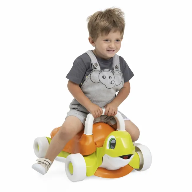 Jucarie antemergator ecologic Chicco, Broasca testoasa Walk and Ride, 9-36luni CHC11081-1