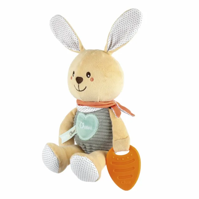 Jucarie copii din plus Chicco My Sweet DouDou multisenzorial cu zornaitoare, bej, 0luni+ CHC11467-1