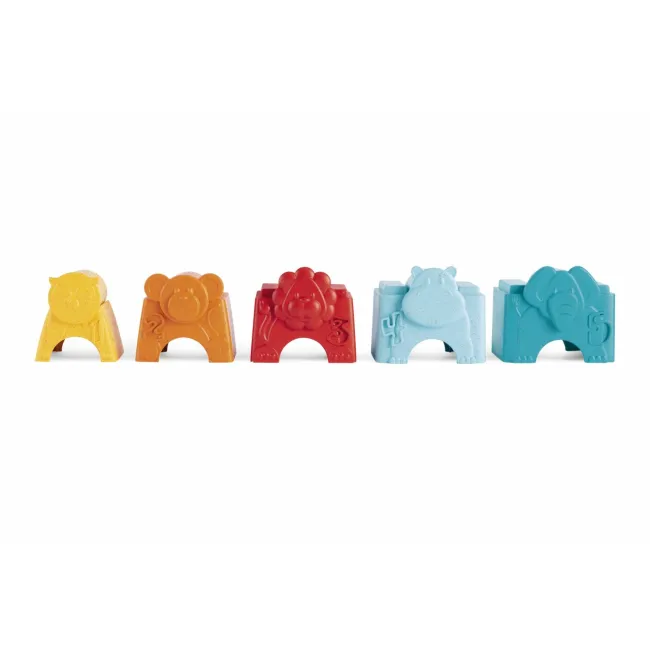 Jucarie ecologica de stivuire 2 in 1 Chicco Turnuletul animalutelor, 9-36 luni CHC11570-1