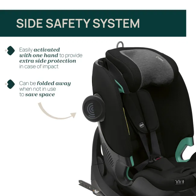 Scaun auto Chicco FullSeat I-Size, baza isofix rotativa 360, BlackSatin (Negru), 61-150cm, 3luni-12ani CHC8719045-8