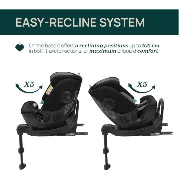 Scaun auto Chicco FullSeat I-Size, baza isofix rotativa 360, BlackSatin (Negru), 61-150cm, 3luni-12ani CHC8719045-8