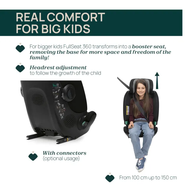Scaun auto Chicco FullSeat I-Size, baza isofix rotativa 360, BlackSatin (Negru), 61-150cm, 3luni-12ani CHC8719045-8