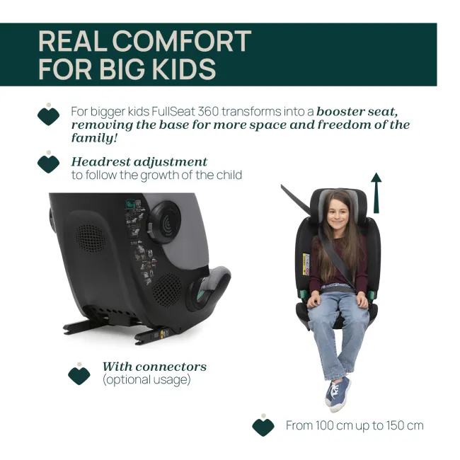 Scaun auto Chicco FullSeat I-Size, baza isofix rotativa 360, LunarRock (Gri), 61-150cm, 3luni-12ani CHC8719040-8