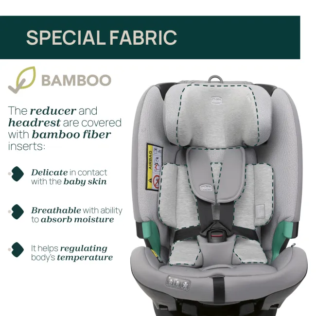 Scaun auto Chicco FullSeat I-Size, baza isofix rotativa 360, LunarRock (Gri), 61-150cm, 3luni-12ani CHC8719040-8