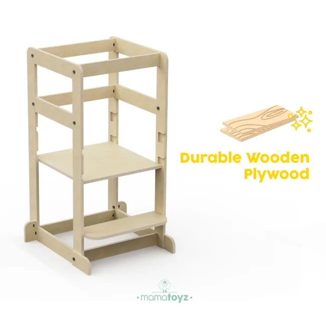 Turn de invatare multifunctional Kule Lite, Natur, MamaToyz JEMMtyz_kulelite