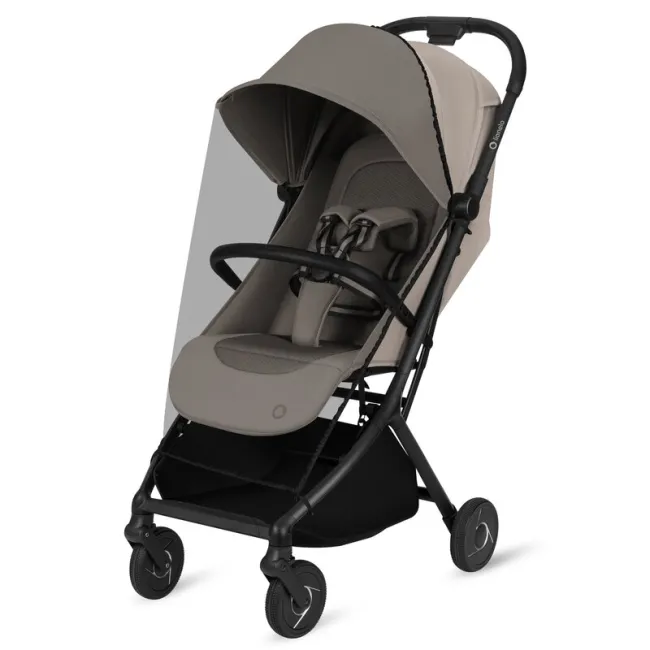 Carucior 2 in 1, Lionelo, Sia Flex, 7.6 kg, Include landou pliabil pe cadru, Ultracompact, Pliere rapida cu o mana, Copertina UPF50+, Cu accesorii incluse, 0-48 luni, Sustine 22 kg, Bej BYNLO-SIA_FLEX_BEIGE_SAND