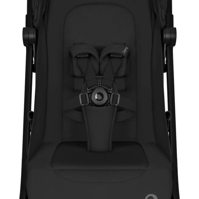 Carucior 2 in 1, Lionelo, Sia Flex, 7.6 kg, Include landou pliabil pe cadru, Ultracompact, Pliere rapida cu o mana, Copertina UPF50+, Cu accesorii incluse, 0-48 luni, Sustine 22 kg, Negru BYNLO-SIA_FLEX_BLACK_ONYX