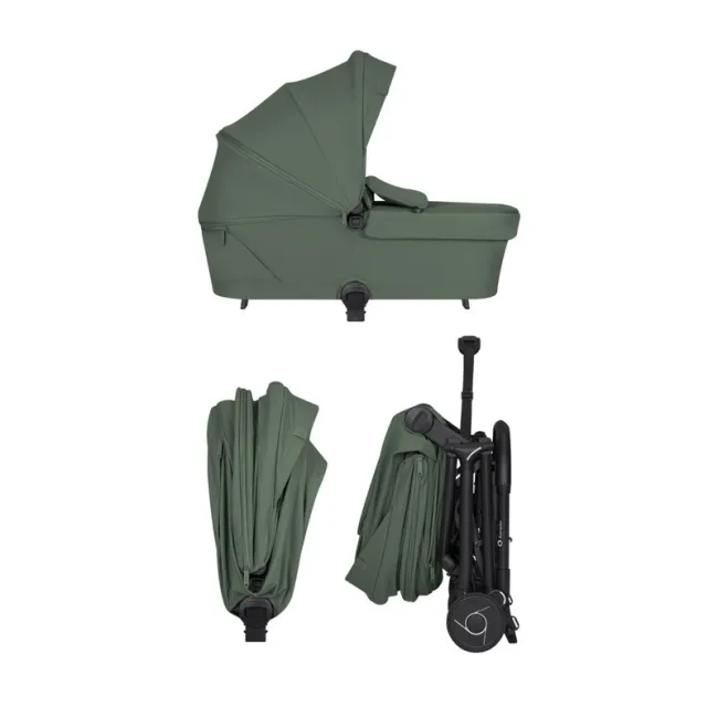 Carucior 2 in 1, Lionelo, Sia Flex, 7.6 kg, Include landou pliabil pe cadru, Ultracompact, Pliere rapida cu o mana, Copertina UPF50+, Cu accesorii incluse, 0-48 luni, Sustine 22 kg, Verde BYNLO-SIA_FLEX_GREEN_EMERALD