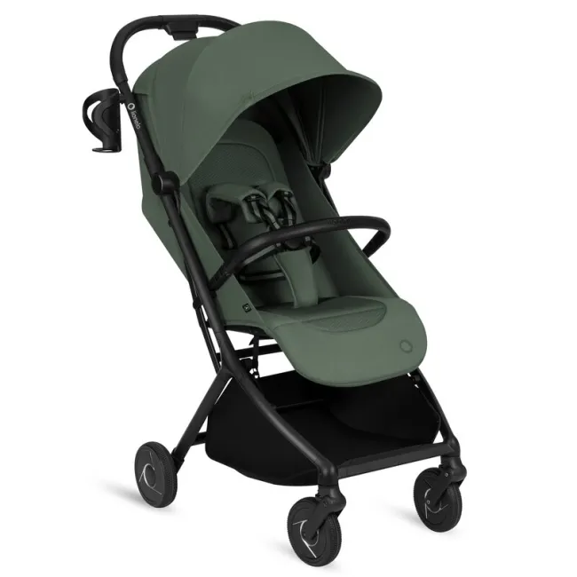 Carucior 2 in 1, Lionelo, Sia Flex, 7.6 kg, Include landou pliabil pe cadru, Ultracompact, Pliere rapida cu o mana, Copertina UPF50+, Cu accesorii incluse, 0-48 luni, Sustine 22 kg, Verde BYNLO-SIA_FLEX_GREEN_EMERALD