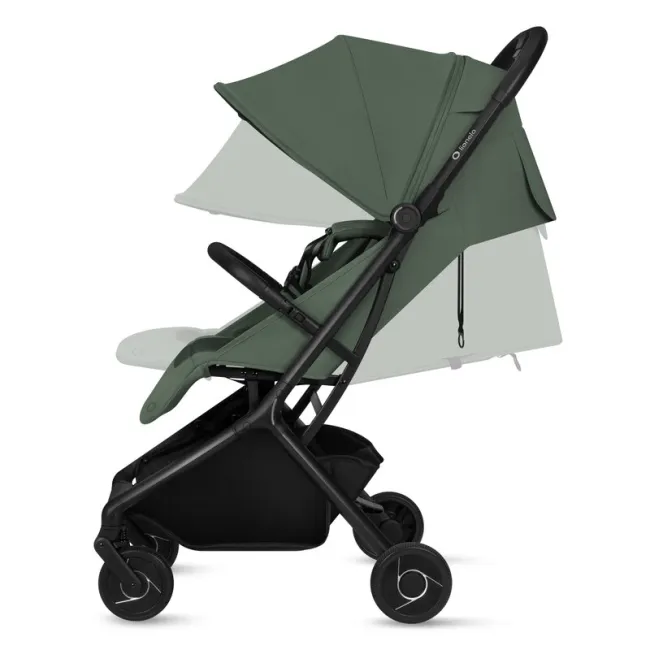 Carucior 2 in 1, Lionelo, Sia Flex, 7.6 kg, Include landou pliabil pe cadru, Ultracompact, Pliere rapida cu o mana, Copertina UPF50+, Cu accesorii incluse, 0-48 luni, Sustine 22 kg, Verde BYNLO-SIA_FLEX_GREEN_EMERALD