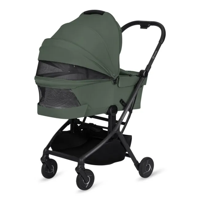 Carucior 2 in 1, Lionelo, Sia Flex, 7.6 kg, Include landou pliabil pe cadru, Ultracompact, Pliere rapida cu o mana, Copertina UPF50+, Cu accesorii incluse, 0-48 luni, Sustine 22 kg, Verde BYNLO-SIA_FLEX_GREEN_EMERALD