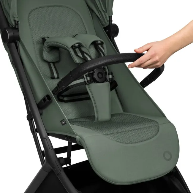 Carucior 2 in 1, Lionelo, Sia Flex, 7.6 kg, Include landou pliabil pe cadru, Ultracompact, Pliere rapida cu o mana, Copertina UPF50+, Cu accesorii incluse, 0-48 luni, Sustine 22 kg, Verde BYNLO-SIA_FLEX_GREEN_EMERALD