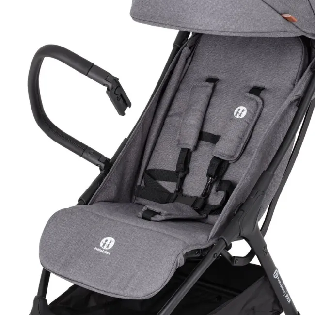 Carucior sport, Petite&Mars, Pax Ultimate, Compact - 7 kg, Spatar ajustabil, Suport picioare reglabil, Pliere tip carte, 6-36 luni, Pana la 22 kg, Gri BYN673840