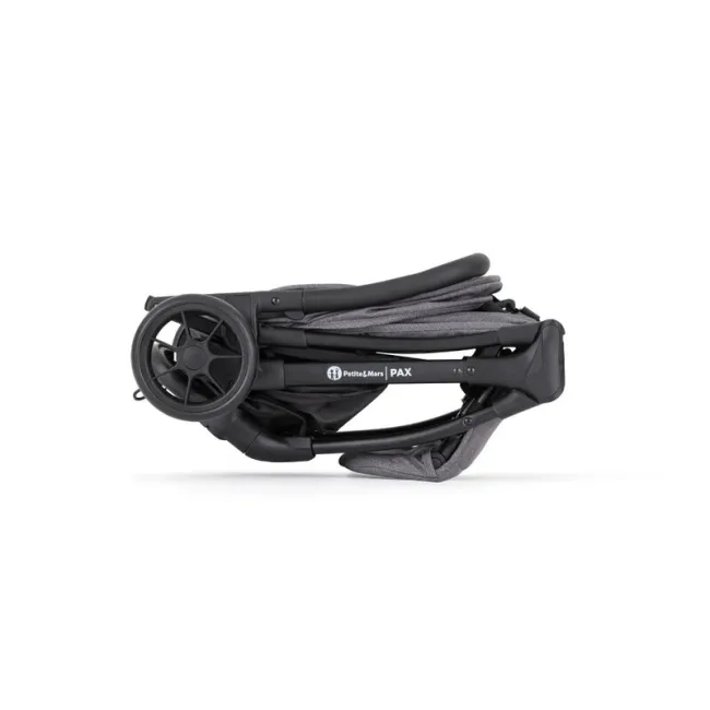 Carucior sport, Petite&Mars, Pax Ultimate, Compact - 7 kg, Spatar ajustabil, Suport picioare reglabil, Pliere tip carte, 6-36 luni, Pana la 22 kg, Gri BYN673840