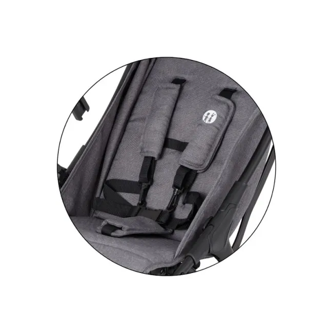 Carucior sport, Petite&Mars, Pax Ultimate, Compact - 7 kg, Spatar ajustabil, Suport picioare reglabil, Pliere tip carte, 6-36 luni, Pana la 22 kg, Gri BYN673840