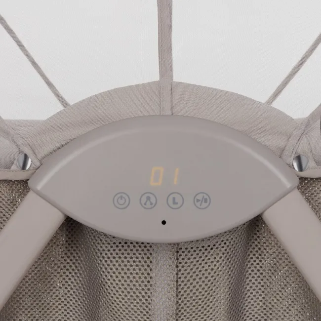 Patut si balansoar portabil Lionelo, Gaya 2 in 1, cu functie de leganat si muzica, 3 viteze de leganat reglabile, saltea T25, controlat prin telecomanda sau panou, pana la 9 kg, 0 luni+, 93 x 68 x 81 cm, bej latte BYNLO-GAYA_BEIGE_LATTE