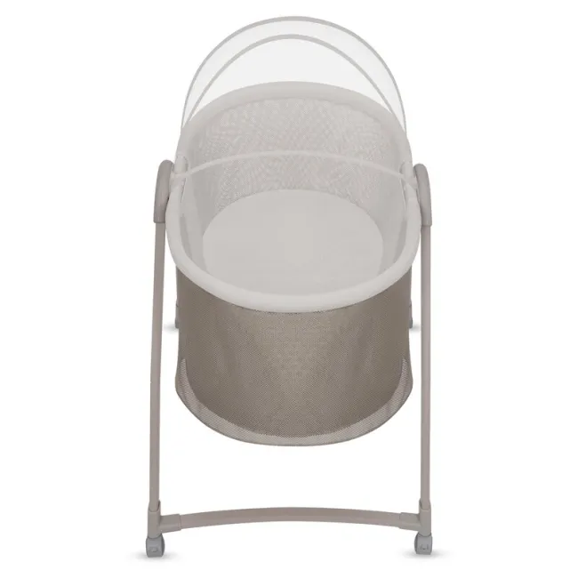 Patut si balansoar portabil Lionelo, Gaya 2 in 1, cu functie de leganat si muzica, 3 viteze de leganat reglabile, saltea T25, controlat prin telecomanda sau panou, pana la 9 kg, 0 luni+, 93 x 68 x 81 cm, bej latte BYNLO-GAYA_BEIGE_LATTE