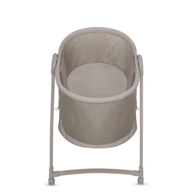 Patut si balansoar portabil Lionelo, Gaya 2 in 1, cu functie de leganat si muzica, 3 viteze de leganat reglabile, saltea T25, controlat prin telecomanda sau panou, pana la 9 kg, 0 luni+, 93 x 68 x 81 cm, bej latte BYNLO-GAYA_BEIGE_LATTE
