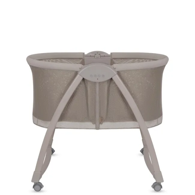 Patut si balansoar portabil Lionelo, Gaya 2 in 1, cu functie de leganat si muzica, 3 viteze de leganat reglabile, saltea T25, controlat prin telecomanda sau panou, pana la 9 kg, 0 luni+, 93 x 68 x 81 cm, bej latte BYNLO-GAYA_BEIGE_LATTE