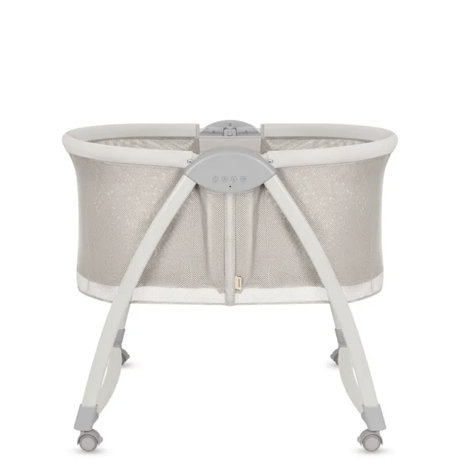 Patut si balansoar portabil Lionelo, Gaya 2 in 1, cu functie de leganat si muzica, 3 viteze de leganat reglabile, saltea T25, controlat prin telecomanda sau panou, pana la 9 kg, 0 luni+, 93 x 68 x 81 cm, bej sand BYNLO-GAYA_BEIGE_SAND