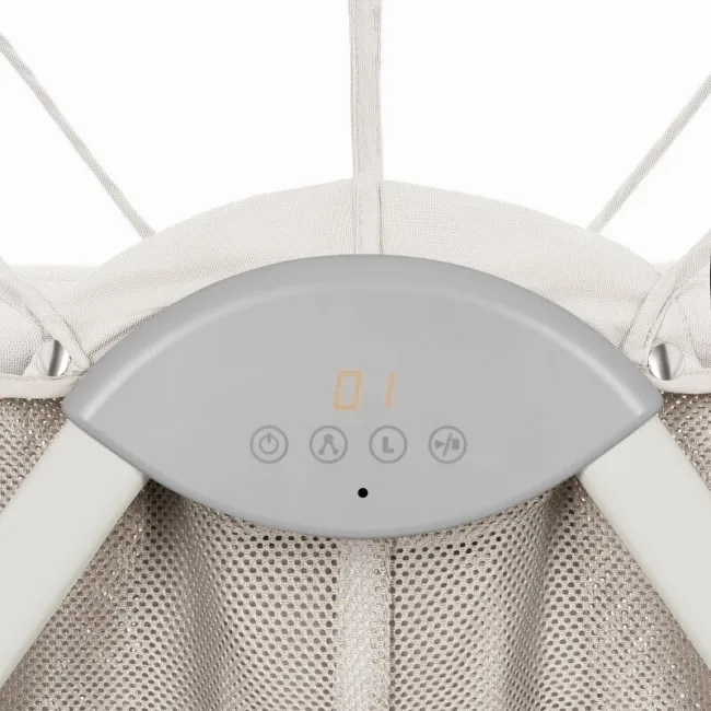 Patut si balansoar portabil Lionelo, Gaya 2 in 1, cu functie de leganat si muzica, 3 viteze de leganat reglabile, saltea T25, controlat prin telecomanda sau panou, pana la 9 kg, 0 luni+, 93 x 68 x 81 cm, bej sand BYNLO-GAYA_BEIGE_SAND