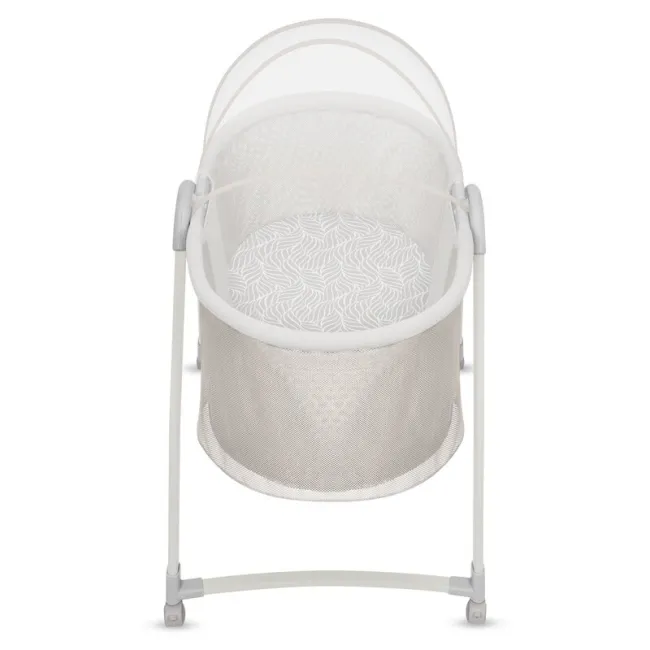 Patut si balansoar portabil Lionelo, Gaya 2 in 1, cu functie de leganat si muzica, 3 viteze de leganat reglabile, saltea T25, controlat prin telecomanda sau panou, pana la 9 kg, 0 luni+, 93 x 68 x 81 cm, bej sand BYNLO-GAYA_BEIGE_SAND