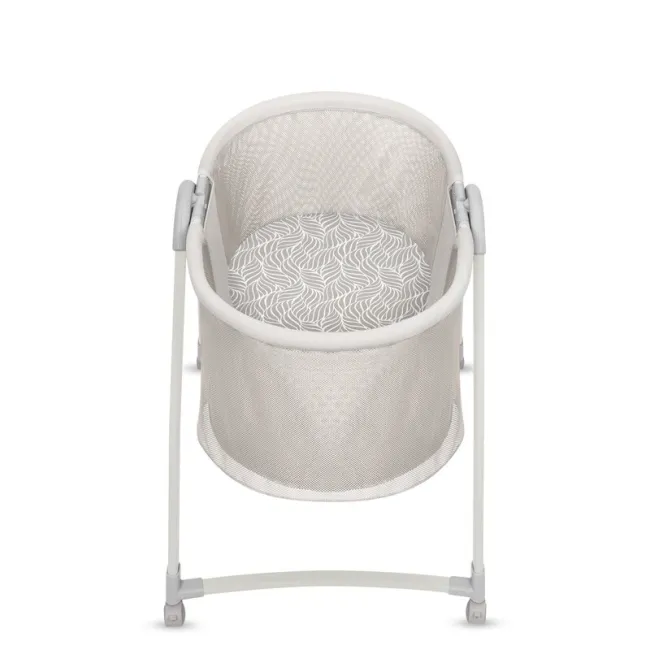 Patut si balansoar portabil Lionelo, Gaya 2 in 1, cu functie de leganat si muzica, 3 viteze de leganat reglabile, saltea T25, controlat prin telecomanda sau panou, pana la 9 kg, 0 luni+, 93 x 68 x 81 cm, bej sand BYNLO-GAYA_BEIGE_SAND