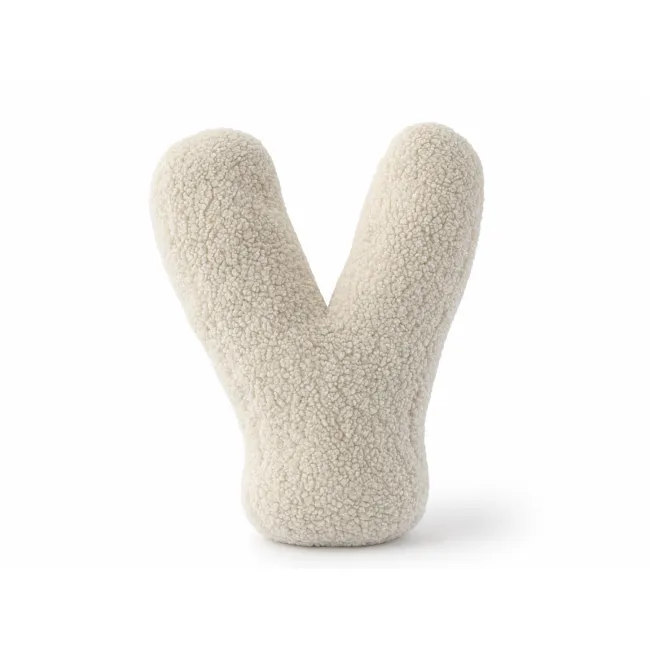 Perna Litera Y Meowbaby Bearly, Plus Teddy, Cream, 40x38 Cm Pjbmbelt0y91