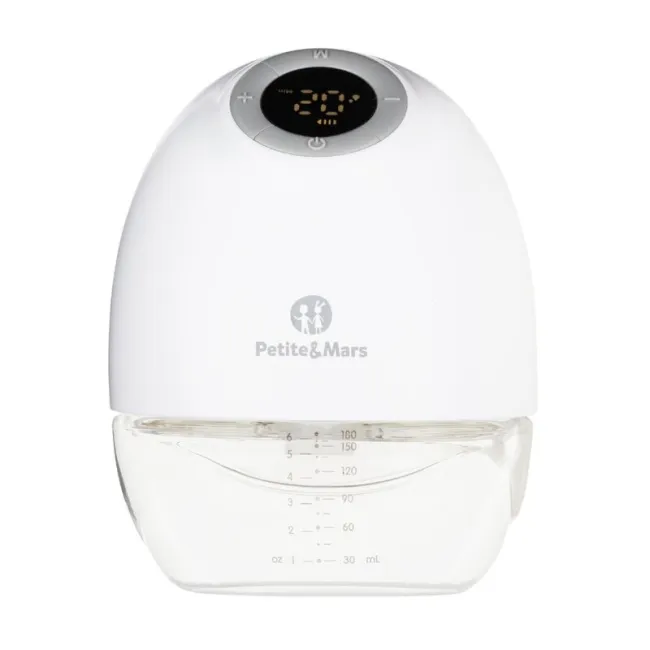 Pompa de san, Petite&Mars, Gaia Duo, Portabila, Cu 3 moduri, Panou control, Autonomie pana la 2.5 h, 9 functii de masaj, Silentioasa- 55db, Capacitate 180 ml, Alb BYN327035