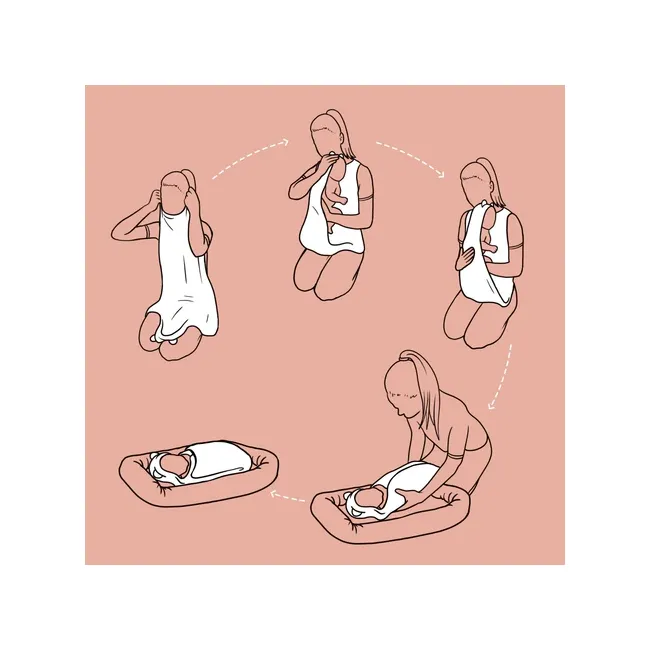 Prosop Din Fibra De Bambus Cu Gluga Pentru Bebelusi Si Copii, Hands-free, Princess Pink, 85x85cm Pjb31030