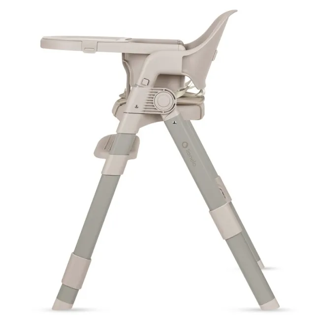 Scaun de masa, Lionelo, Matt, 3 in 1, Pliabil, Cu tava detasabila, Cu centuri de siguranta in 5 puncte, Suport pentru picioare si sezut reglabile, Pana la 110 kg, 6 luni &ndash; adult, Bej BYNLO-MATT_BEIGE_SAND