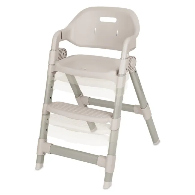 Scaun de masa, Lionelo, Matt, 3 in 1, Pliabil, Cu tava detasabila, Cu centuri de siguranta in 5 puncte, Suport pentru picioare si sezut reglabile, Pana la 110 kg, 6 luni &ndash; adult, Bej BYNLO-MATT_BEIGE_SAND