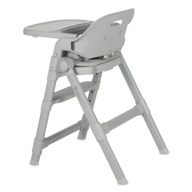 Scaun de masa, Lionelo, Matt, 3 in 1, Pliabil, Cu tava detasabila, Cu centuri de siguranta in 5 puncte, Suport pentru picioare si sezut reglabile, Pana la 110 kg, 6 luni &ndash; adult, Gri BYNLO-MATT_GREY_STONE