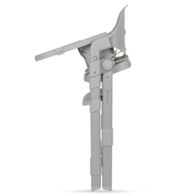 Scaun de masa, Lionelo, Matt, 3 in 1, Pliabil, Cu tava detasabila, Cu centuri de siguranta in 5 puncte, Suport pentru picioare si sezut reglabile, Pana la 110 kg, 6 luni &ndash; adult, Gri BYNLO-MATT_GREY_STONE