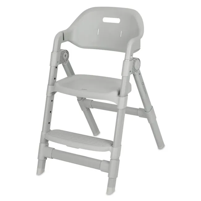 Scaun de masa, Lionelo, Matt, 3 in 1, Pliabil, Cu tava detasabila, Cu centuri de siguranta in 5 puncte, Suport pentru picioare si sezut reglabile, Pana la 110 kg, 6 luni &ndash; adult, Gri BYNLO-MATT_GREY_STONE