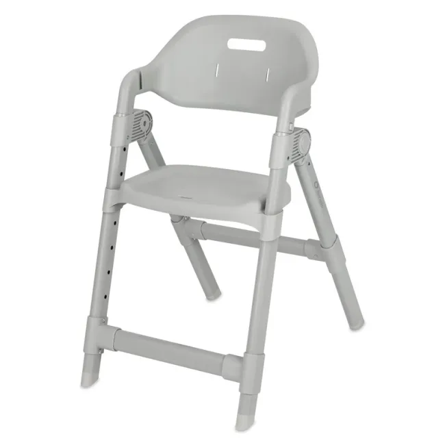 Scaun de masa, Lionelo, Matt, 3 in 1, Pliabil, Cu tava detasabila, Cu centuri de siguranta in 5 puncte, Suport pentru picioare si sezut reglabile, Pana la 110 kg, 6 luni &ndash; adult, Gri BYNLO-MATT_GREY_STONE