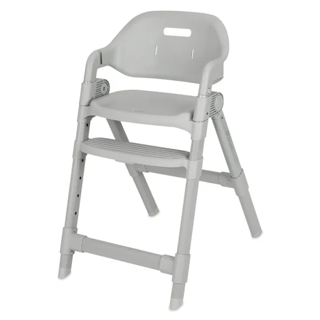 Scaun de masa, Lionelo, Matt, 3 in 1, Pliabil, Cu tava detasabila, Cu centuri de siguranta in 5 puncte, Suport pentru picioare si sezut reglabile, Pana la 110 kg, 6 luni &ndash; adult, Gri BYNLO-MATT_GREY_STONE