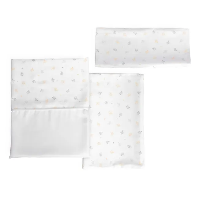 Set lenjerie din fibra bambus pentru patut Chicco Next2Me Forever, Foliage, 0 luni+ CHC0112335-8