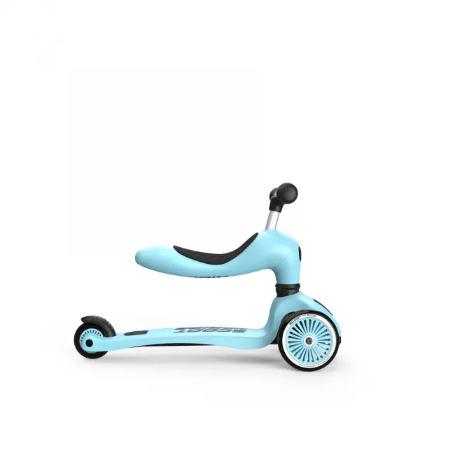 Trotineta Copii 2in1 Premium Scoot  Ride Highwaykick 1 Blueberry, Cu E Ezut, Sistem Anti-rasturnare, Reglabila 1,  5 Ani (max. 50 Kg) Pjb96352