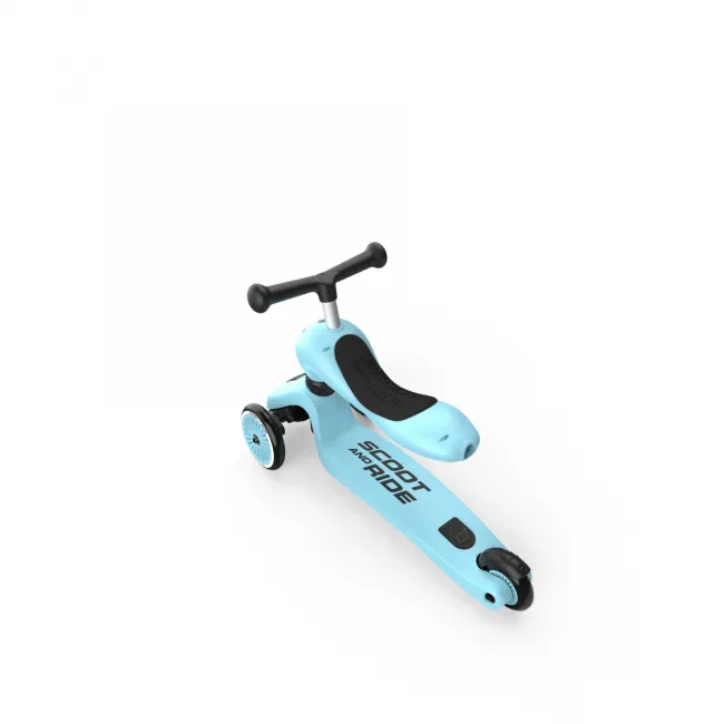 Trotineta Copii 2in1 Premium Scoot  Ride Highwaykick 1 Blueberry, Cu E Ezut, Sistem Anti-rasturnare, Reglabila 1,  5 Ani (max. 50 Kg) Pjb96352