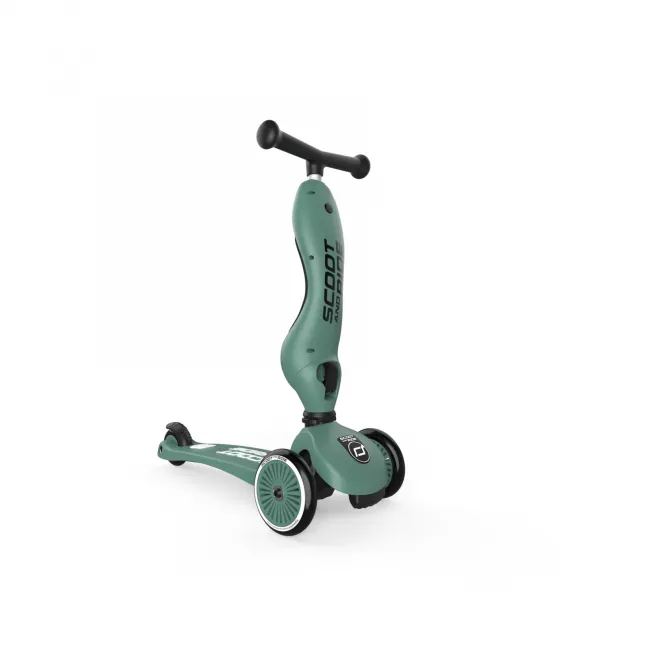 Trotineta Copii 2in1 Premium Scoot  Ride Highwaykick 1 Forest, Cu E Ezut, Sistem Anti-rasturnare, Reglabila 1,  5 Ani (max. 50 Kg) Pjb96269