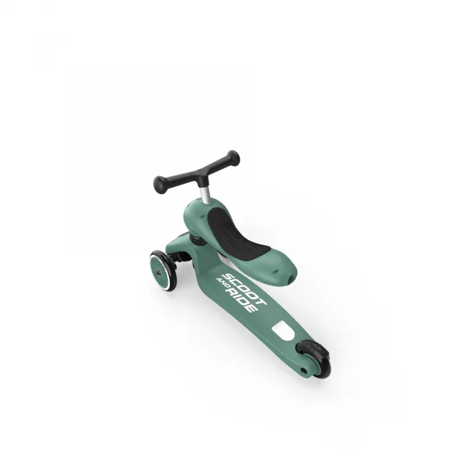 Trotineta Copii 2in1 Premium Scoot  Ride Highwaykick 1 Forest, Cu E Ezut, Sistem Anti-rasturnare, Reglabila 1,  5 Ani (max. 50 Kg) Pjb96269