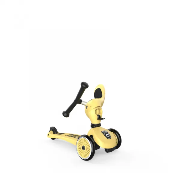 Trotineta Copii 2in1 Premium Scoot  Ride Highwaykick 1 Lemon, Cu E Ezut, Sistem Anti-rasturnare, Reglabila 1,  5 Ani (max. 50 Kg) Pjb96354