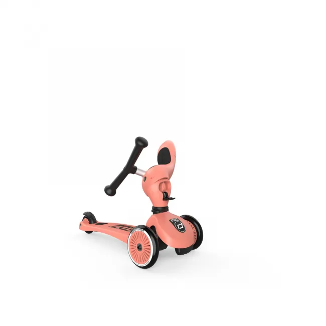 Trotineta Copii 2in1 Premium Scoot  Ride Highwaykick 1 Peach, Cu E Ezut, Sistem Anti-rasturnare, Reglabila 1,  5 Ani (max. 50 Kg) Pjb96353