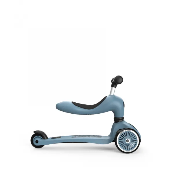 Trotineta Copii 2in1 Premium Scoot  Ride Highwaykick 1 Steel, Cu E Ezut, Sistem Anti-rasturnare, Reglabila 1,  5 Ani (max. 50 Kg) Pjb96271