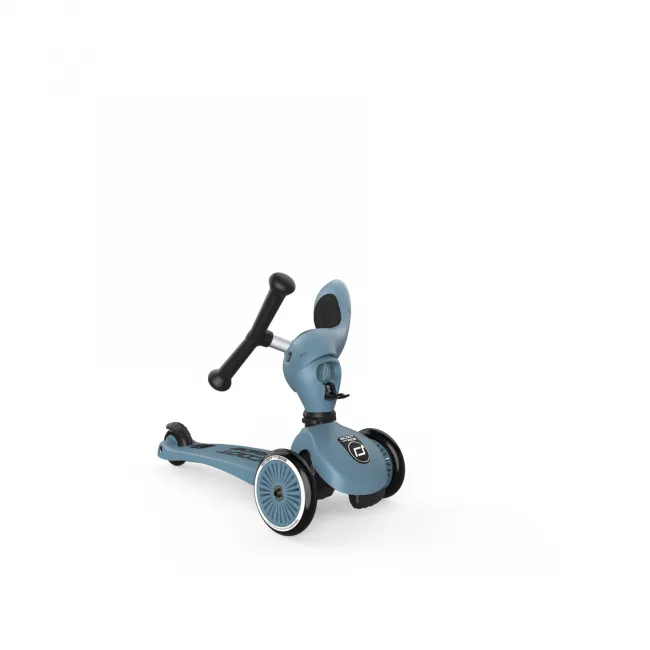 Trotineta Copii 2in1 Premium Scoot  Ride Highwaykick 1 Steel, Cu E Ezut, Sistem Anti-rasturnare, Reglabila 1,  5 Ani (max. 50 Kg) Pjb96271