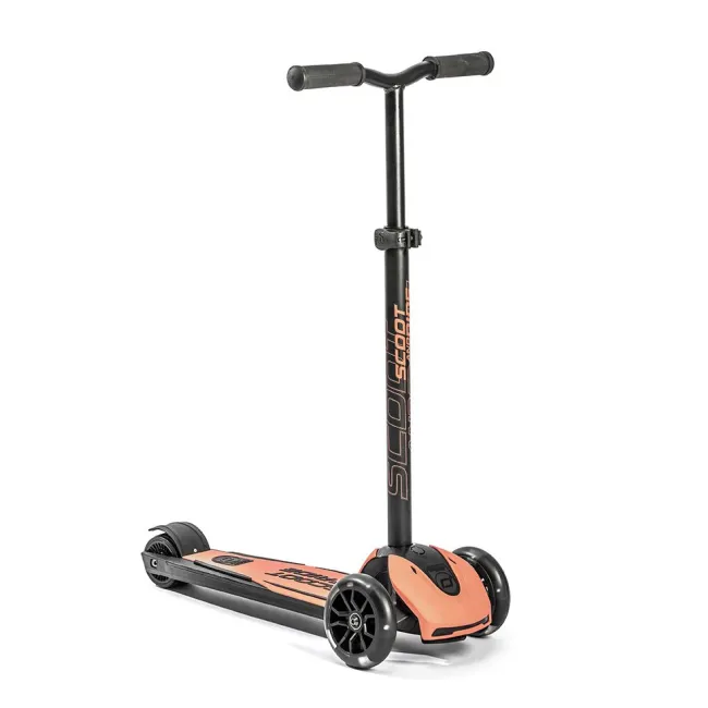 Trotineta Premium Copii Scoot  Ride Highwaykick 5 Led Peach ,   Reglabila, Roti Luminoase, 5 Ani+, Pana La 80 Kg Pjb96436