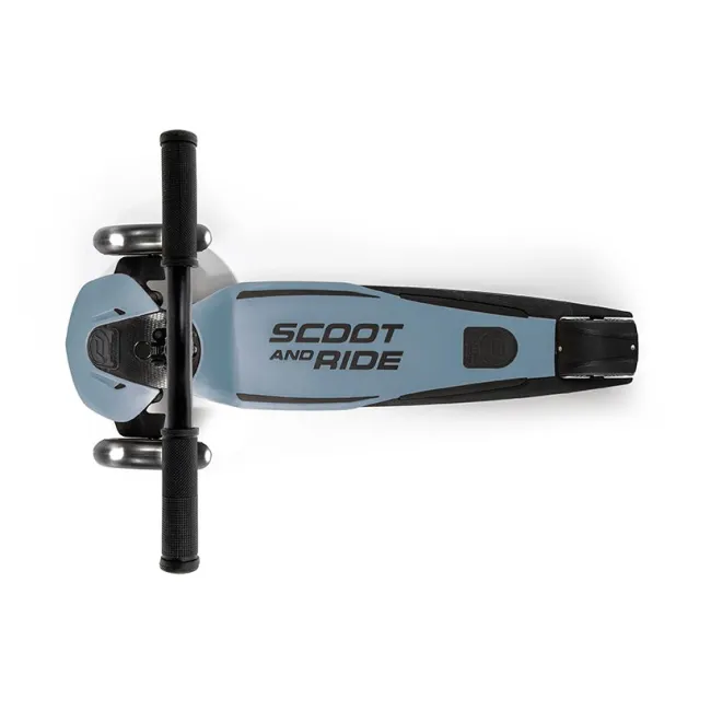 Trotineta Premium Copii Scoot  Ride Highwaykick 5 Led Steel ,   Reglabila, Roti Luminoase, 5 Ani+, Pana La 80 Kg Pjb96434