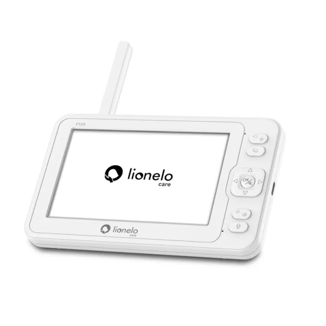 Video monitor, Lionelo, Babyline 6.2, Conexiune Wi-Fi, Pana la 8h de functionare, Comunicare bidirectionala, Senzor de temperatura, Alb BYNLOC-BABYLINE_6.2_WHITE